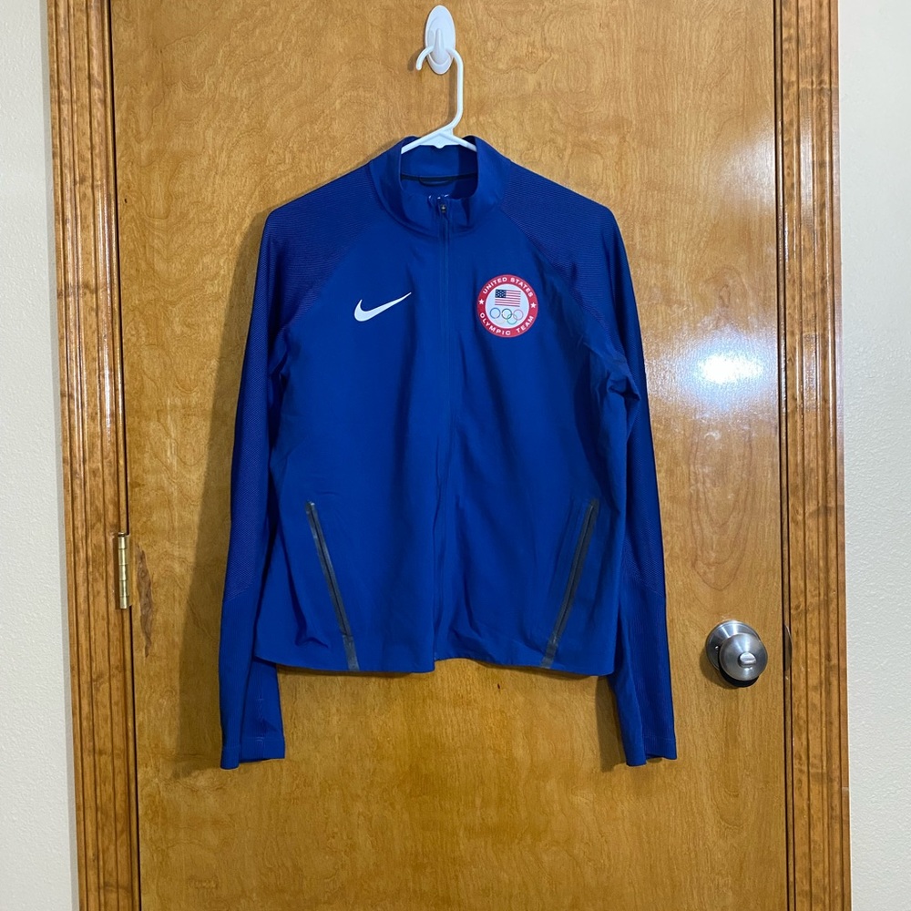 NIKE Flex Olympic Team USA Running Jacket Women's Large 2016 807373-451